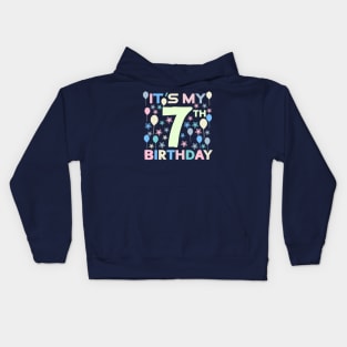 It's My 7th Birthday Kids Hoodie